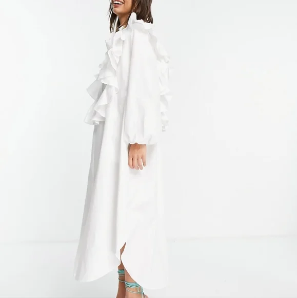 Asos Edition oversized white shirt dress - Picture 2 of 14